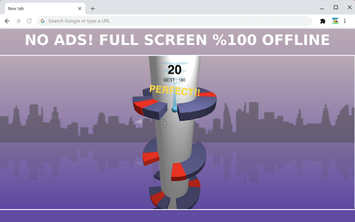 Helix Jump Unblocked  from Chrome web store to be run with OffiDocs Chromium online