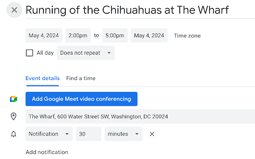HelloChrono  from Chrome web store to be run with OffiDocs Chromium online
