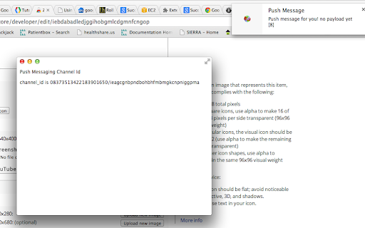 HelloGCM  from Chrome web store to be run with OffiDocs Chromium online