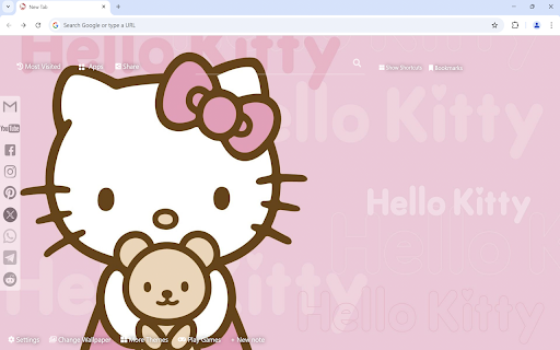 Hello Kitty Wallpaper New Tab  from Chrome web store to be run with OffiDocs Chromium online