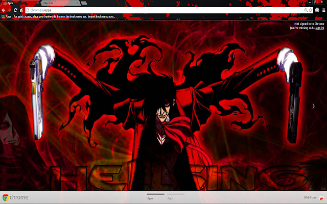 Hellsing Alucard từ cửa hàng Chrome trực tuyến sẽ được chạy với OffiDocs Chromium trực tuyến