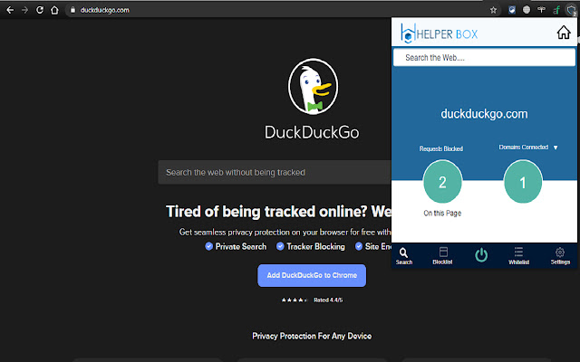 Helperbox Ad Blocker  from Chrome web store to be run with OffiDocs Chromium online
