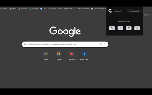 Helpmeai (Ollama)  from Chrome web store to be run with OffiDocs Chromium online