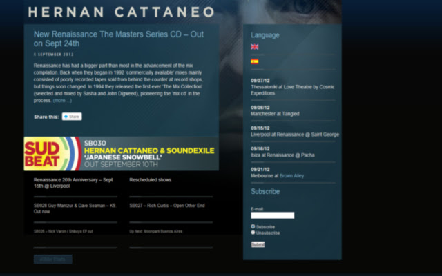 Hernan Cattaneo  from Chrome web store to be run with OffiDocs Chromium online