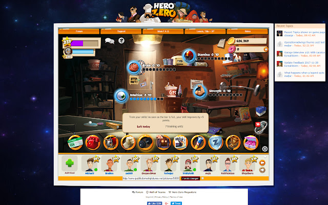 Hero Zero Sidekick  from Chrome web store to be run with OffiDocs Chromium online