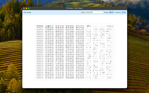 HexDump Hex Viewer  from Chrome web store to be run with OffiDocs Chromium online