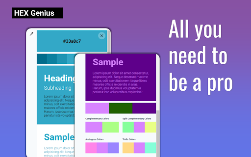 HexGenius  from Chrome web store to be run with OffiDocs Chromium online