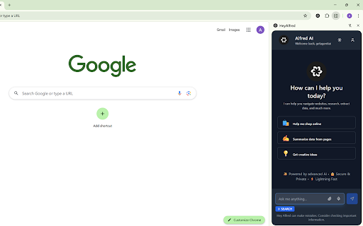 HeyAlfred  from Chrome web store to be run with OffiDocs Chromium online