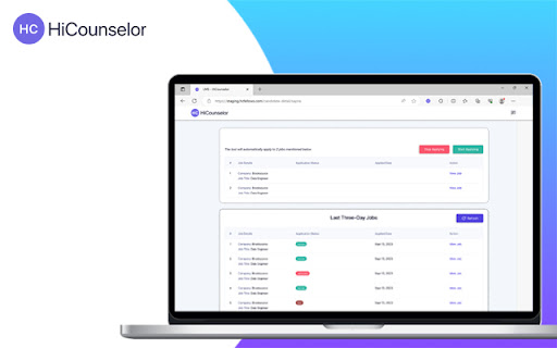HiCounselor Auto Application Job Assistant!  from Chrome web store to be run with OffiDocs Chromium online