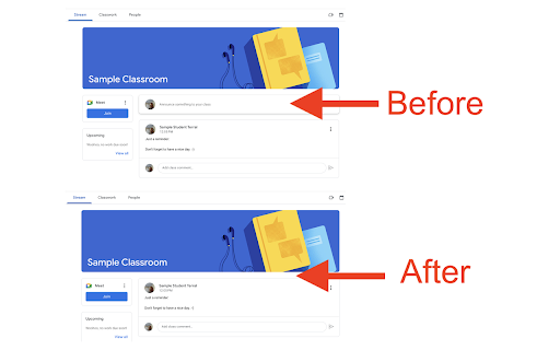 Hide Classroom Announcement Editor  from Chrome web store to be run with OffiDocs Chromium online