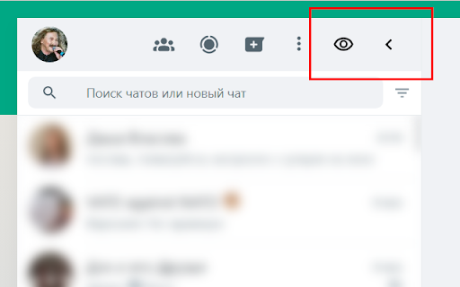 Hide contacts in Whatsapp Web  from Chrome web store to be run with OffiDocs Chromium online