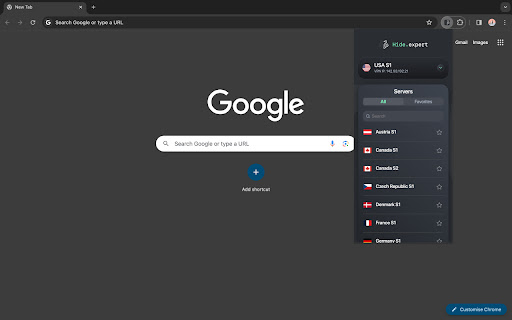 Hide Expert VPN  from Chrome web store to be run with OffiDocs Chromium online