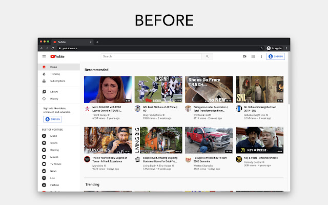 Hide Feed  from Chrome web store to be run with OffiDocs Chromium online