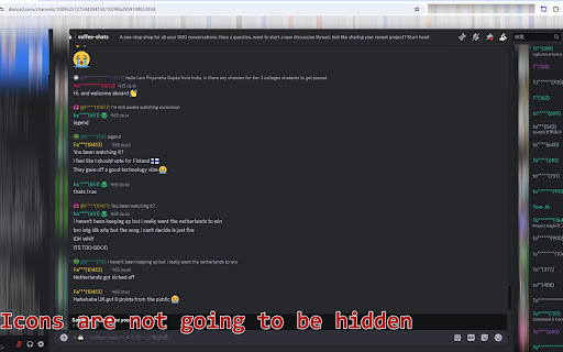 Hide Names on Discord — for Browser  from Chrome web store to be run with OffiDocs Chromium online
