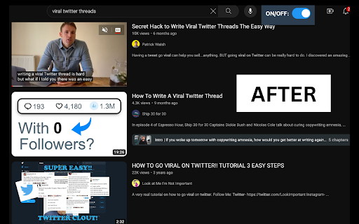Hide Shorts  from Chrome web store to be run with OffiDocs Chromium online