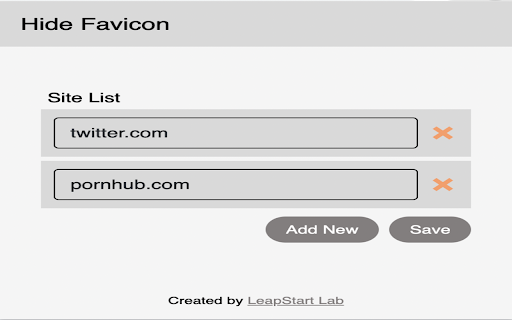 Hide Site Icon  from Chrome web store to be run with OffiDocs Chromium online