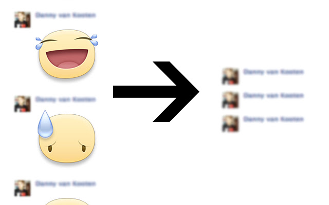 Hide Stickers in Facebook  from Chrome web store to be run with OffiDocs Chromium online