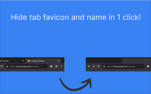 Hide Tab Info  from Chrome web store to be run with OffiDocs Chromium online