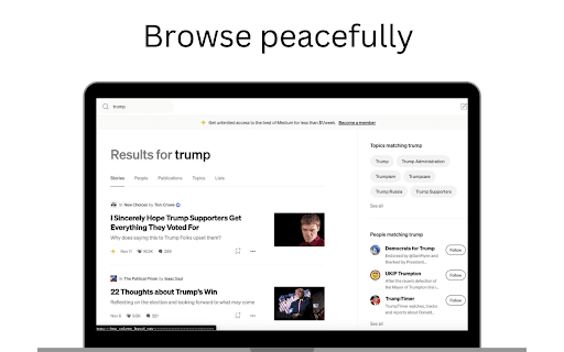 HideThis  from Chrome web store to be run with OffiDocs Chromium online