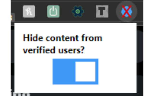 Hide Verified  from Chrome web store to be run with OffiDocs Chromium online
