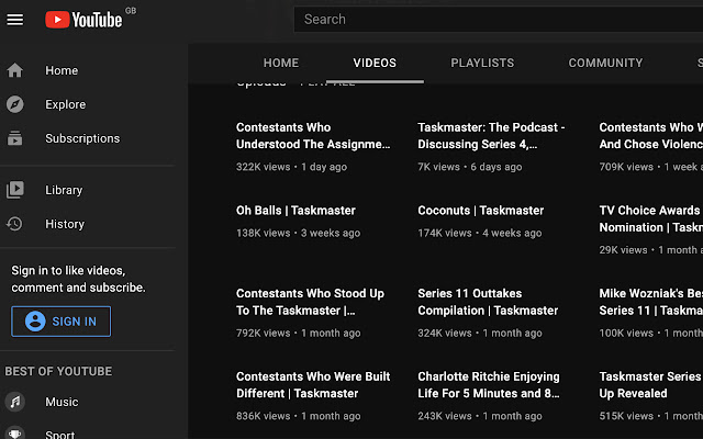 Hide YouTube thumbnails  from Chrome web store to be run with OffiDocs Chromium online