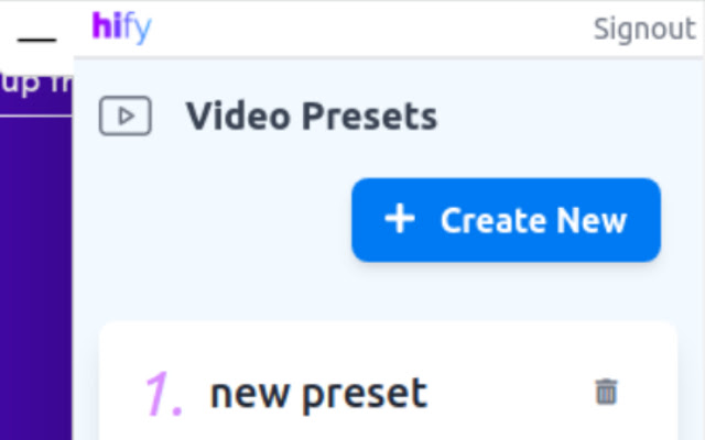 Hify: Create sales videos  from Chrome web store to be run with OffiDocs Chromium online