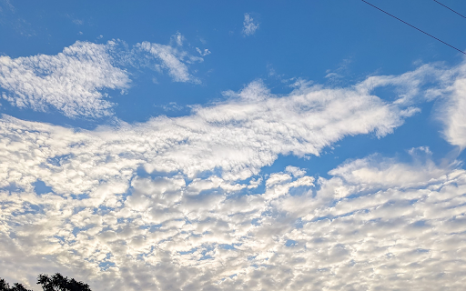 High blue sky  from Chrome web store to be run with OffiDocs Chromium online