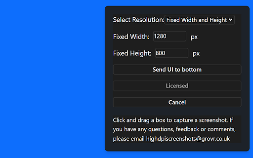 High DPI Screenshots  from Chrome web store to be run with OffiDocs Chromium online