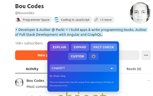 Highlight2Prompt  from Chrome web store to be run with OffiDocs Chromium online
