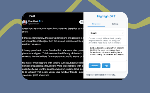 HighlightGPT  from Chrome web store to be run with OffiDocs Chromium online