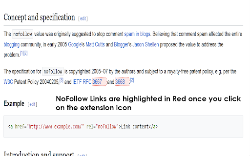 Highlight Nofollow Links  from Chrome web store to be run with OffiDocs Chromium online