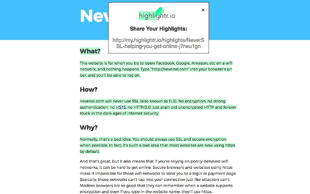 highlightr.io  from Chrome web store to be run with OffiDocs Chromium online