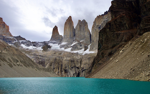 High mountains and blue lake  from Chrome web store to be run with OffiDocs Chromium online