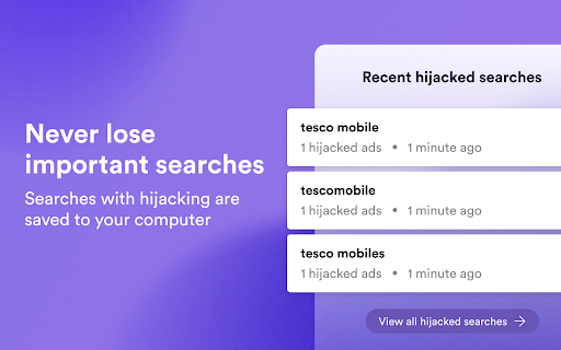 Hijacked Ads Finder by Marcode  from Chrome web store to be run with OffiDocs Chromium online