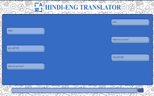 HINDI ENG Translator Chat Extension  from Chrome web store to be run with OffiDocs Chromium online