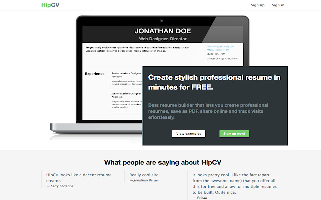 HipCV  from Chrome web store to be run with OffiDocs Chromium online