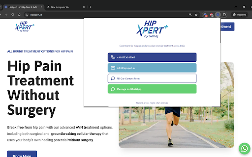 HipXpert Connect  from Chrome web store to be run with OffiDocs Chromium online