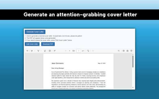 Hirecarta All in one, All AI Job Application Platform  from Chrome web store to be run with OffiDocs Chromium online