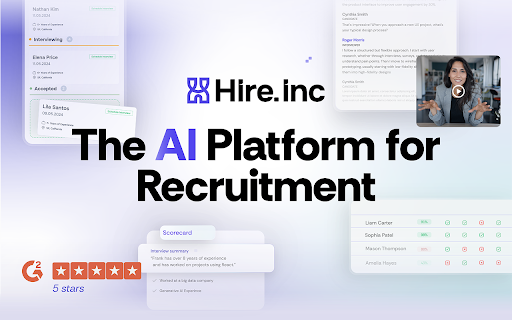 Hire.inc  from Chrome web store to be run with OffiDocs Chromium online
