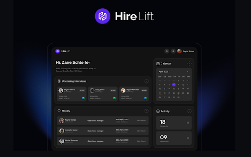 HireLift  from Chrome web store to be run with OffiDocs Chromium online