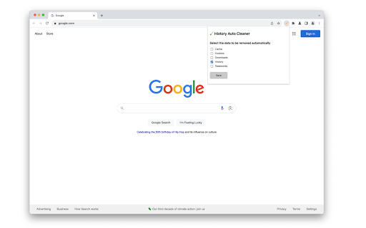 History Auto Cleaner  from Chrome web store to be run with OffiDocs Chromium online