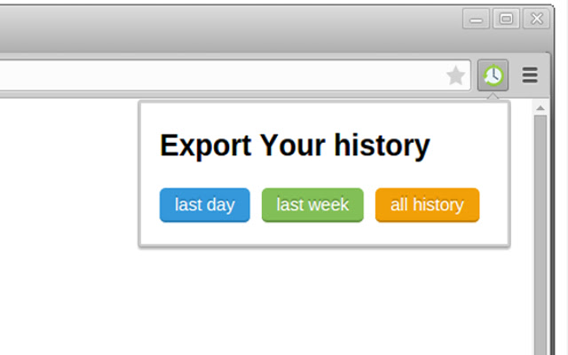 History export  from Chrome web store to be run with OffiDocs Chromium online