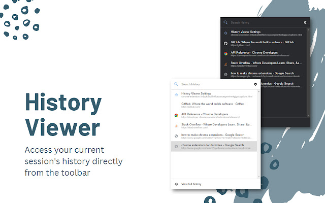 History Viewer  from Chrome web store to be run with OffiDocs Chromium online