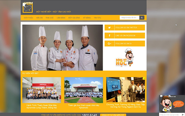 Hội Đầu Bếp Á Âu  from Chrome web store to be run with OffiDocs Chromium online