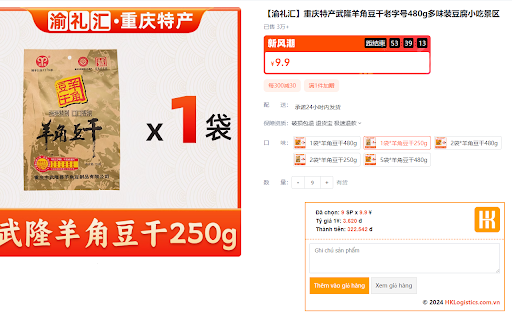 HKLogistics.com.vn Nhập hàng Trung Việt  from Chrome web store to be run with OffiDocs Chromium online