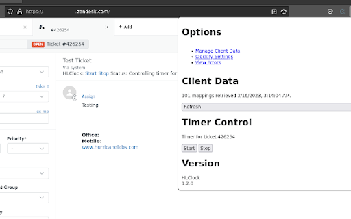 HLClock  from Chrome web store to be run with OffiDocs Chromium online
