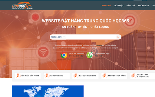 HÀNG QUẢNG CHÂU 365 CÔNG CỤ ĐẶT HÀNG  from Chrome web store to be run with OffiDocs Chromium online