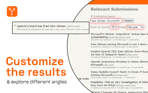 HNRelevant Related stories on Hacker News  from Chrome web store to be run with OffiDocs Chromium online