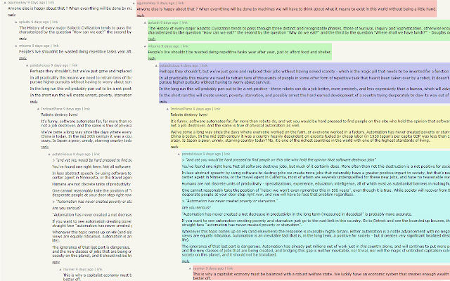 HN Styler  from Chrome web store to be run with OffiDocs Chromium online