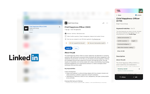 Hoba Joba Extension  from Chrome web store to be run with OffiDocs Chromium online